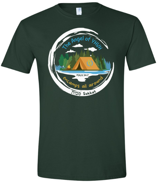 Sukkot T-Shirt – The Angel of YHVH Encamps